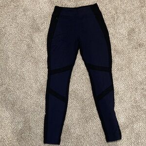 Athleta high line hybrid Black and Navy Leggings